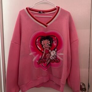 Pink Betty Boop Sweater